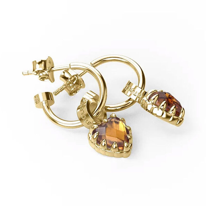 Stolen Girlfriends Club Love Anchor Earrings 18K Gold Plated image number 2